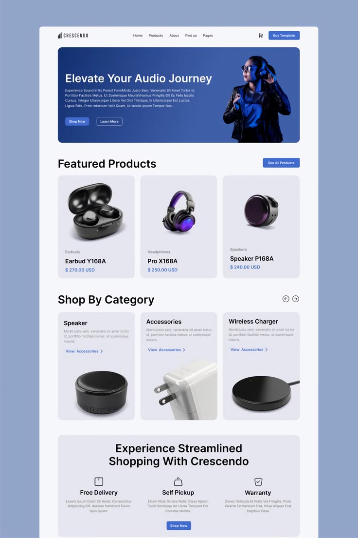 Audio store design
